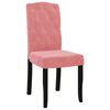 vidaXL Sedie da Pranzo 4 pz Rosa in Velluto
