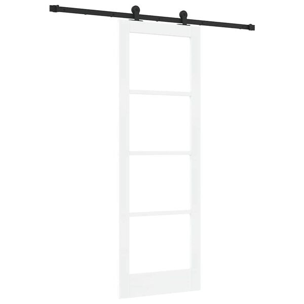 vidaXL Porta scorrevole ORKDAL Bianco e Nero 73,5 x 211 cm