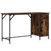 vidaXL Scrivania Computer Rovere Fumo 131x48x75 cm Legno Multistrato