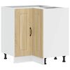 vidaXL Base Angolare da Cucina Kalmar Rovere Sonoma Legno Multistrato