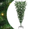 vidaXL Albero di Natale artificiale preilluminato capovolto con set di palline