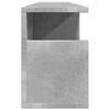 vidaXL Mobile a Parete 100x20x30cm Grigio Cemento in Legno Multistrato
