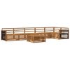 vidaXL Set di divani da esterno 7 pz Naturale Legno di Acacia Massello