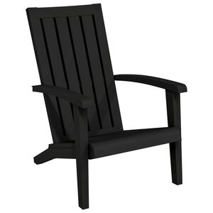 vidaXL Sedia Adirondack da Giardino in Polipropilene Nero