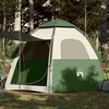 vidaXL Tenda da Campeggio Cabina 4 Persone Verde a Rilascio Rapido