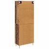 vidaXL Credenza Legno vecchio 69,5 x 34 x 180 cm Legno multistrato