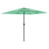 vidaXL Ombrellone Giardino con Palo in Acciaio Verde 248x248x248 cm