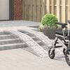 vidaXL Ramp di Carico 2 pcs Argento 222 x 29 x 14 cm Alluminio