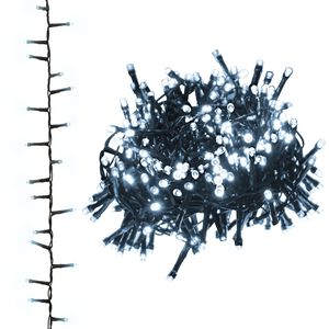 vidaXL Stringa LED Compatta con 400 Luci LED Bianco Freddo 13 m in PVC