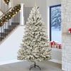vidaXL Albero di Natale artificiale con 300 LED Verde e Bianco 270 cm