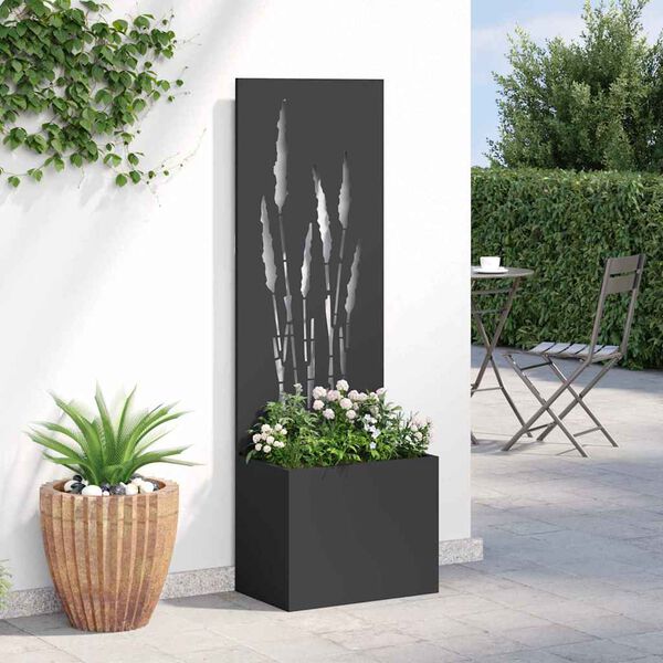 vidaXL Schermo per privacy in giardino Traforo Nero 50 x 140 cm