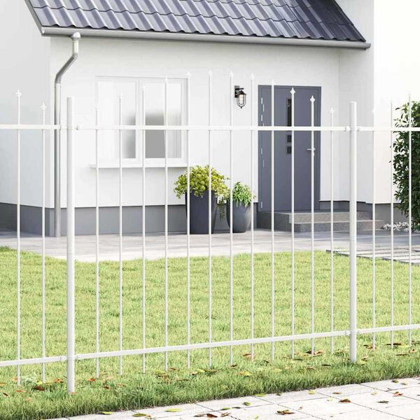 vidaXL Recinzione per Giardino 6 pcs Bianco 170 x 190 cm