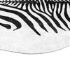 vidaXL Tappeto Nero Bianco 120x170 Motivo Zebrato Lavabile