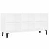 vidaXL Mobile TV con Gambe in Metallo Bianco 103,5x30x50 cm