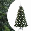 vidaXL Albero di Natale Artificiale con Palline 120 cm 150 LED