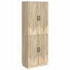 vidaXL Set di armadi 2 pz Rovere Sonoma Legno ingegnerizzato