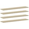 vidaXL Ripiani per Libreria 8pz Rovere Sonoma 100x20x1,5cm Multistrato