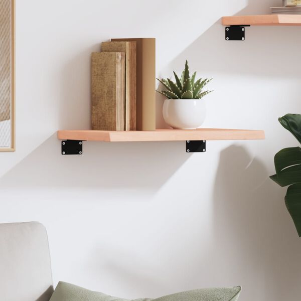 vidaXL Ripiano a Parete 40x20x2 cm Legno Massello Rovere Non Trattato