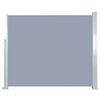 vidaXL Tenda da Sole Laterale Retrattile 120 x 300 cm Grigia