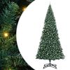 vidaXL Albero di Natale Artificiale Pre-illuminato con Set di Palline