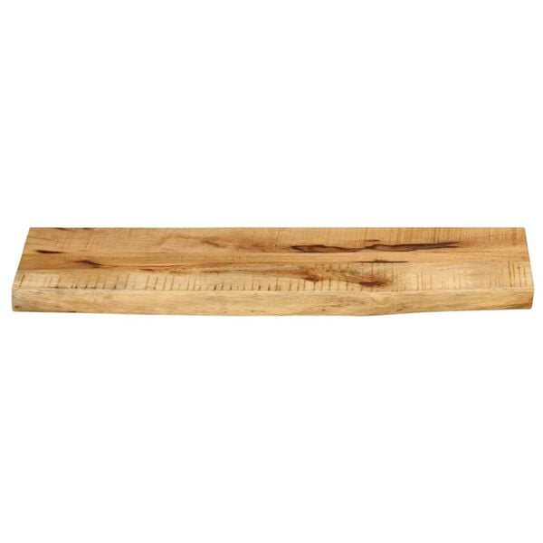 vidaXL Piano Tavolo 90x30x2,5cm Bordi Vivi Legno Massello Mango Grezzo