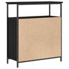 vidaXL Credenza Rovere Nero 70 x 30 x 80 cm Legno multistrato