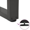 vidaXL Gambe per Tavolino da Caff&egrave; a Forma di V 2 pz Antracite 28x(42-43,3) cm Acciaio