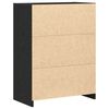 vidaXL Mobile da Bagno Rovere Nero 60 x 33 x 80 cm Legno multistrato