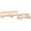 vidaXL Set Divani da Giardino 4 pz con Cuscini in Legno Massello