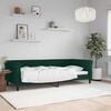 vidaXL Letto da Giorno Verde Scuro 90x200 cm in Velluto