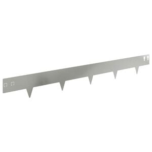 vidaXL Bordura per Prato 50 pcs 100 x 12 cm Acciaio Argento
