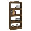 vidaXL Libreria/Divisorio Rovere Fumo 60x30x135 cm Legno Multistrato