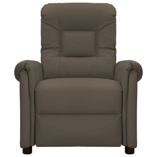 vidaXL Poltrona Massaggiante Elettrica Grigio Similpelle