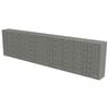 vidaXL Gabbione con Copertura in Acciaio Zincato 600x50x150 cm