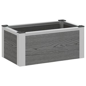 vidaXL Letto rialzato da giardino Grigio 50 x 30 x 22 cm
