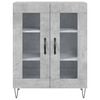 vidaXL Credenza Grigio Cemento 69,5x34x90 cm in Legno Multistrato