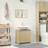 vidaXL Set Mobili da Bagno 2 pz Rovere Sonoma in Legno Multistrato
