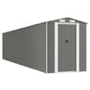 vidaXL Capanno da Giardino Grigio Chiaro 192x938x223cm Acciaio Zincato