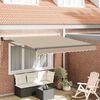 vidaXL Tenda Retrattile Beige 350 x 250 cm Poliestere e Alluminio