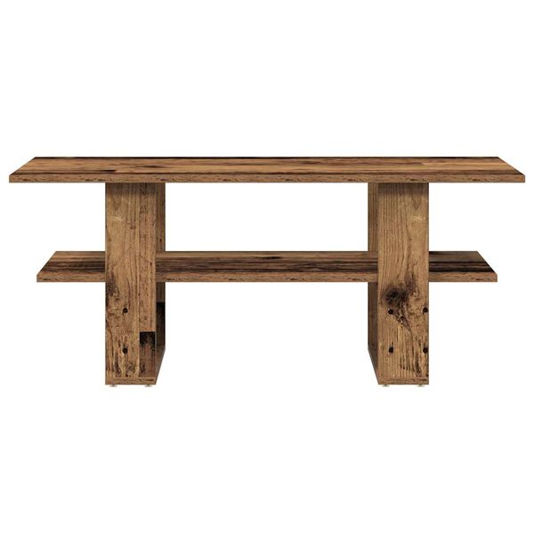 vidaXL Tavolino da Salotto Legno Antico 102x55x42 cm Legno Multistrato