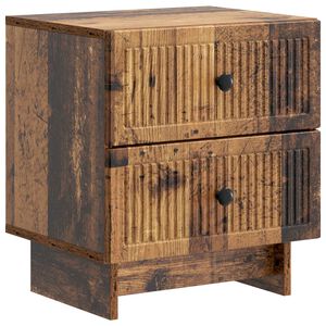 vidaXL Armadio da Notte con cassetto Legno antico 43 x 34,5 x 47,5 cm