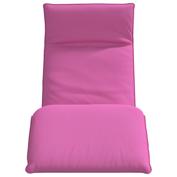 vidaXL Lettino Pieghevole Rosa 175x54x8,5 cm in Tessuto Oxford