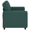 vidaXL Divano a 2 Posti Verde Scuro 160x77x82 cm in Tessuto