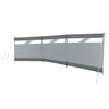 Bo-Camp Paravento con Finestra Dennis 500x140 cm Grigio