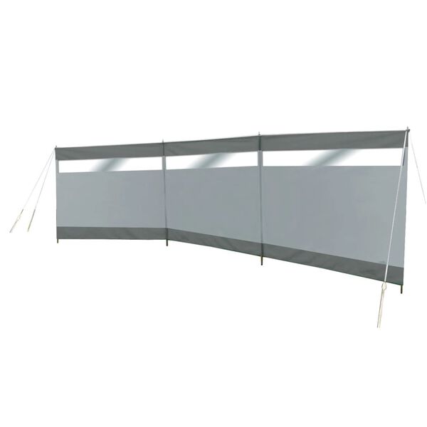 Bo-Camp Paravento con Finestra Dennis 500x140 cm Grigio