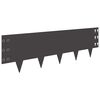 vidaXL Bordura per Prato 30 pz 100 x 30 cm Acciaio Nero