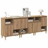 vidaXL Sideboards 3 pcs Rovere artigianale 60 x 35 x 70 cm