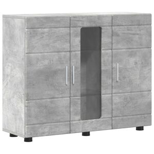 vidaXL Armadio in Legno Grigio cemento 88,5 x 30,5 x 73 cm