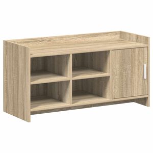 vidaXL Mobile per scarpe con porta Rovere Sonoma 100 x 39,5 x 51 cm
