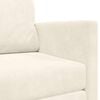 vidaXL Divano letto Crema 124 x 204 x 61 cm Velluto